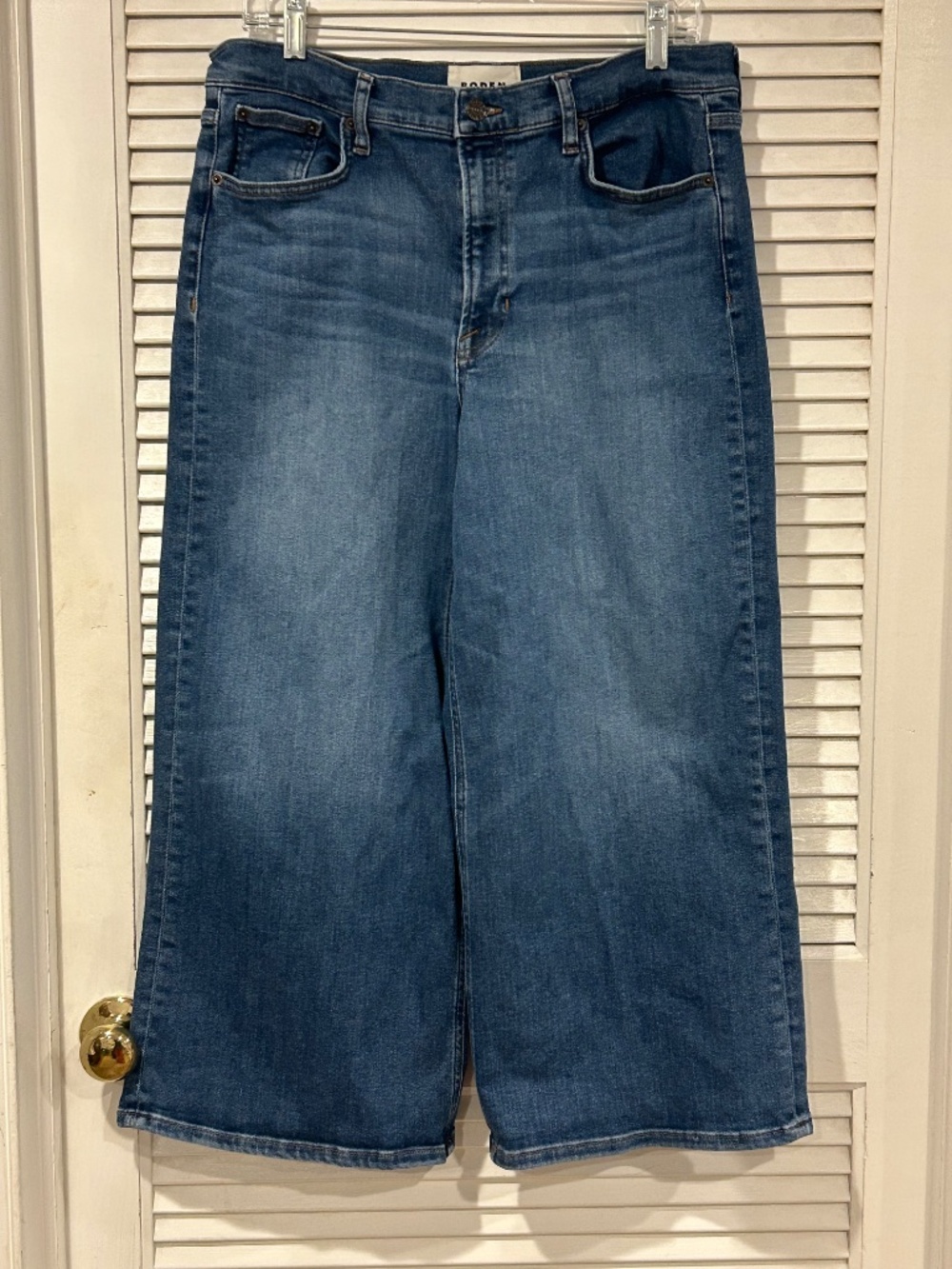 BODEN High-Rise Wide-Leg Crop Jeans Women's 30 Regular